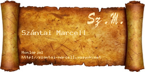 Szántai Marcell névjegykártya